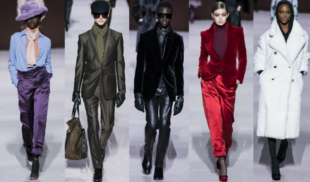 洗練されたエレガンス！トム フォード 2019 年秋冬 RTW コレクションは 90 年代に遡ります